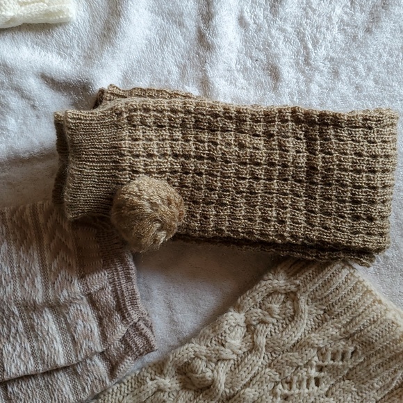 4 Pairs of Boot Cuffs or Leg Warmers in neutral colors One Size EUC $10.00 - Picture 5 of 5